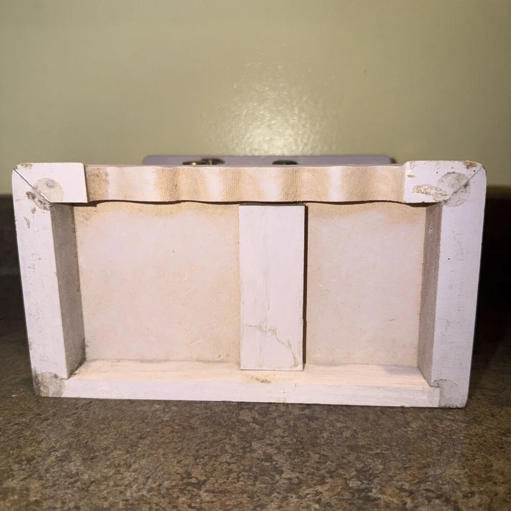 1999 Vintage Y2K Scooby-Doo Wood Glass Jewelry Box Dresser Rare Cartoon Network